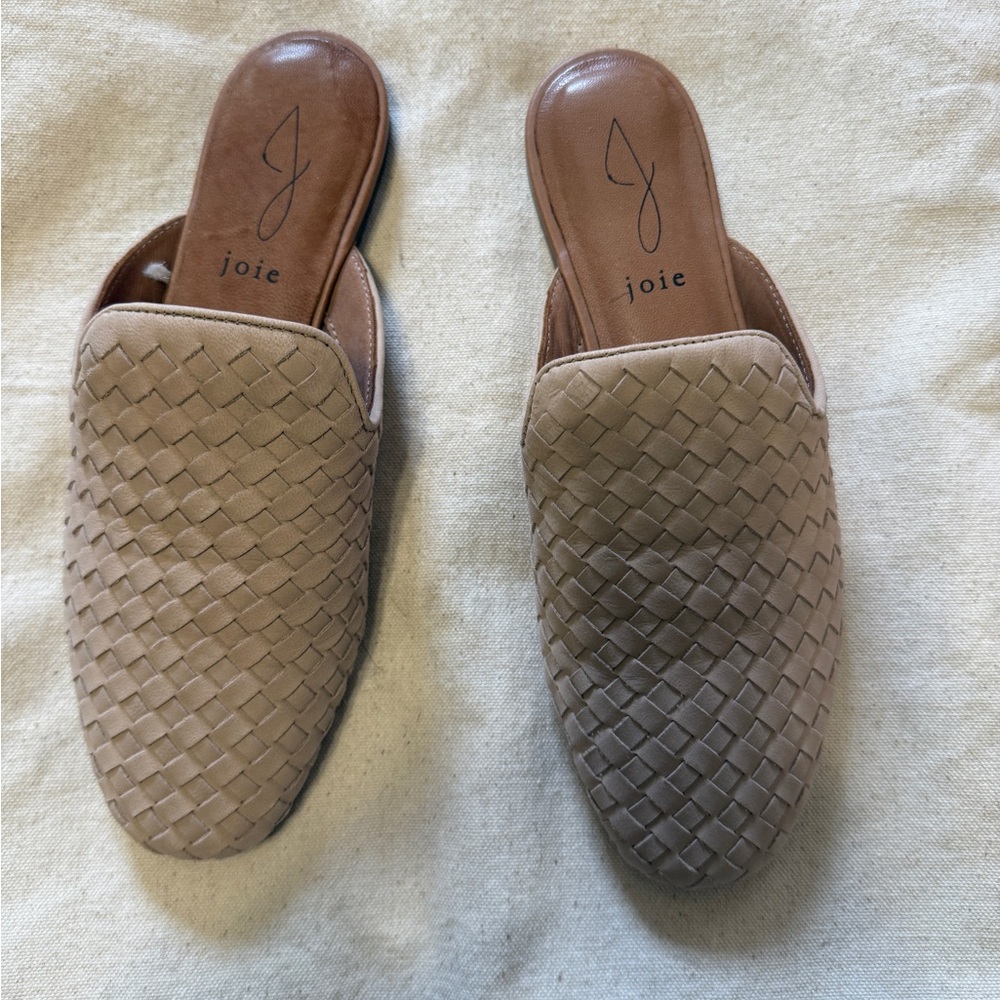 Joie Women's Beige Woven Loafers